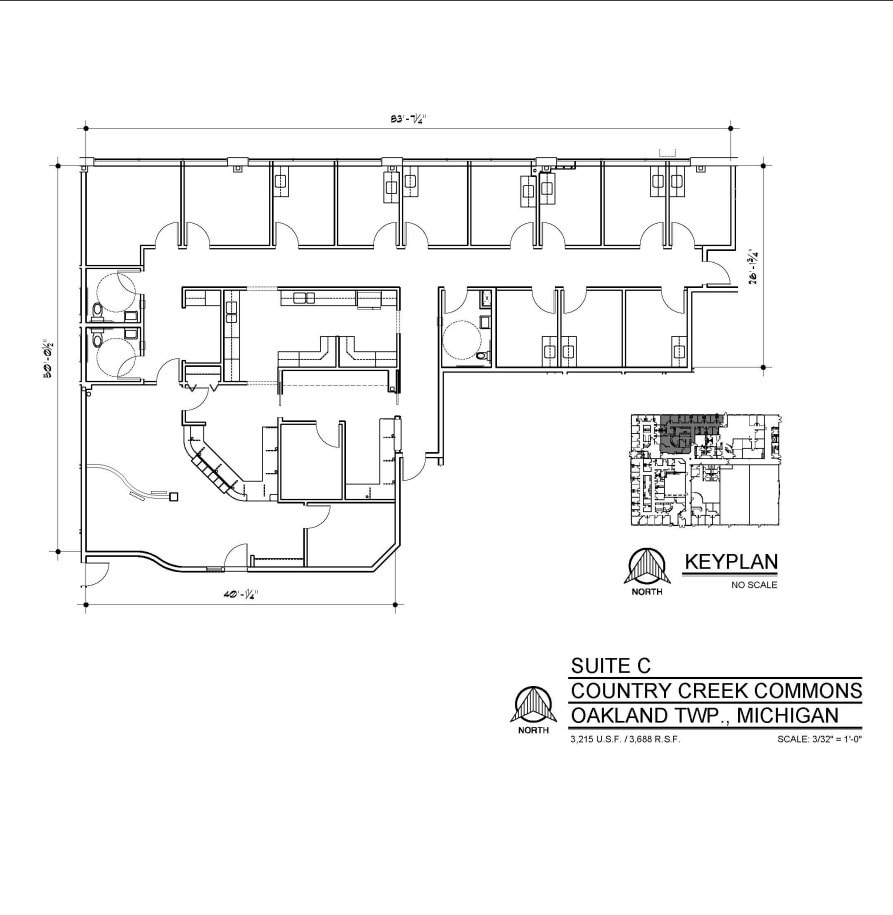 4818-4978 N Adams Rd, Oakland Township, MI for lease Floor Plan- Image 1 of 1