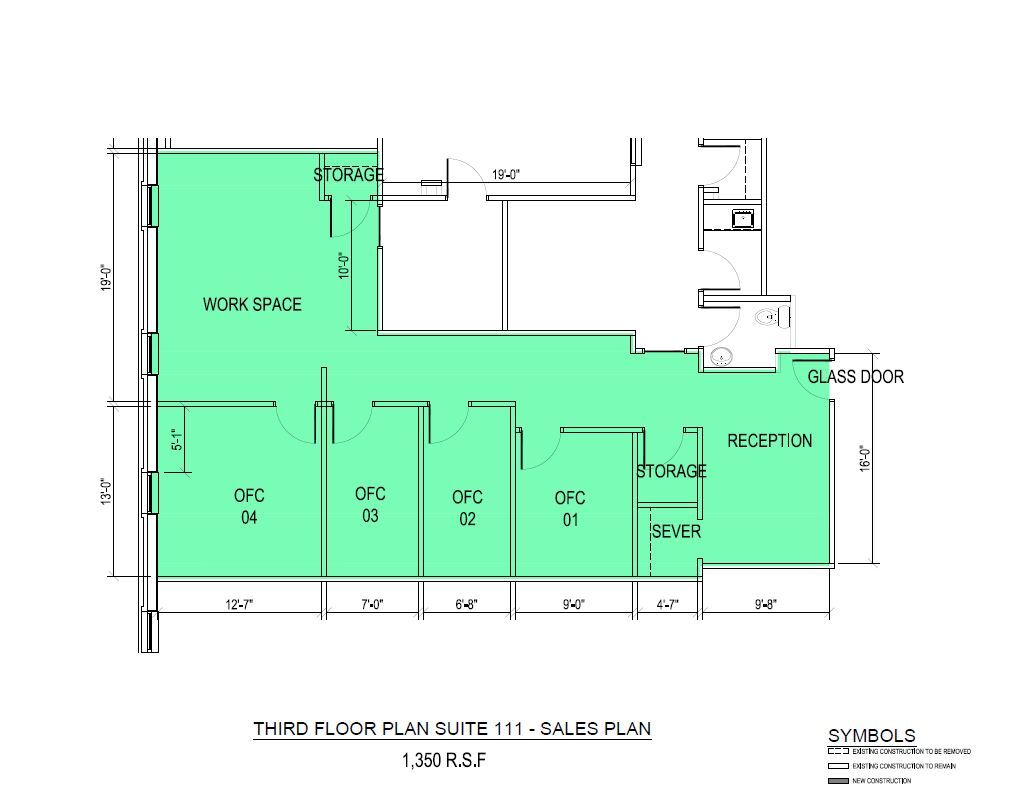 21 West Rd, Towson, MD for lease Floor Plan- Image 1 of 2