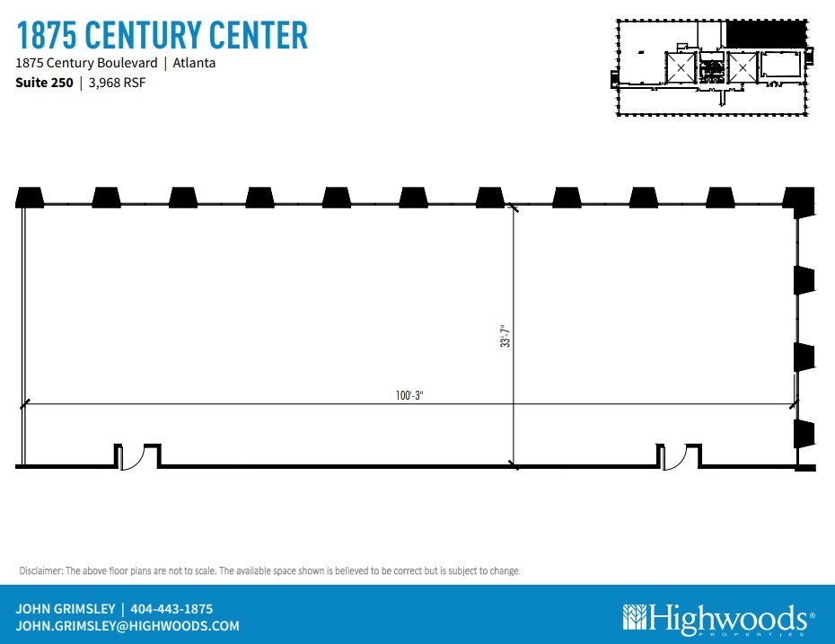 1875 Century Blvd NE, Atlanta, GA for lease Floor Plan- Image 1 of 1