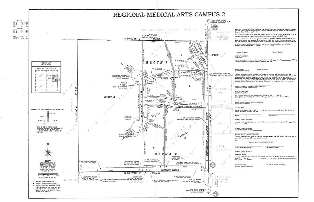 1804 Campus Loop, Saint Cloud, MN for sale Plat Map- Image 1 of 2