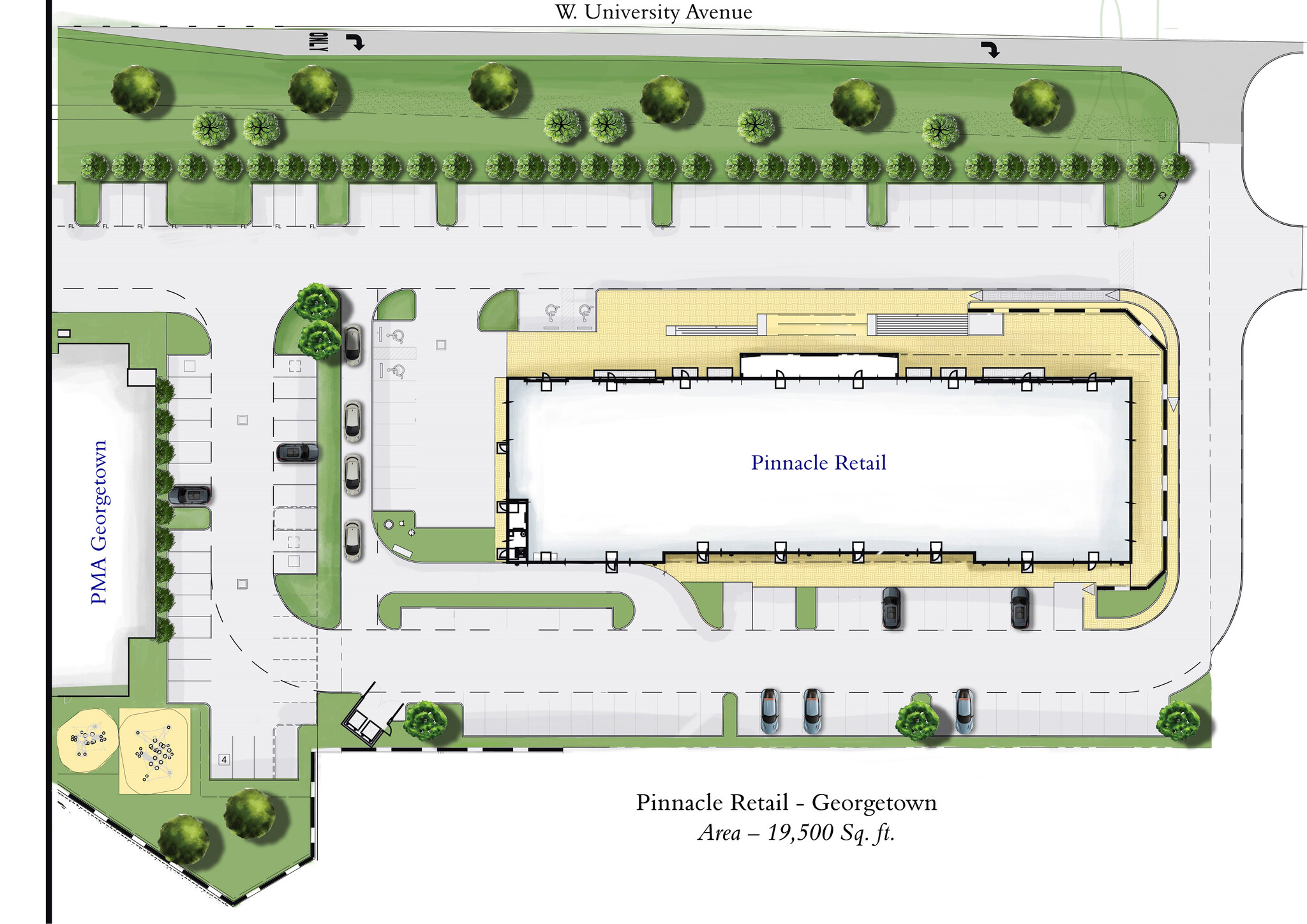 2601 W University Ave, Georgetown, TX for lease Site Plan- Image 1 of 3