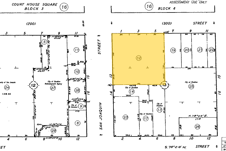 306 E Main St, Stockton, CA for sale Plat Map- Image 1 of 1