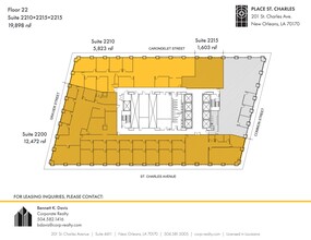 201 St. Charles Ave, New Orleans, LA for lease Site Plan- Image 1 of 1