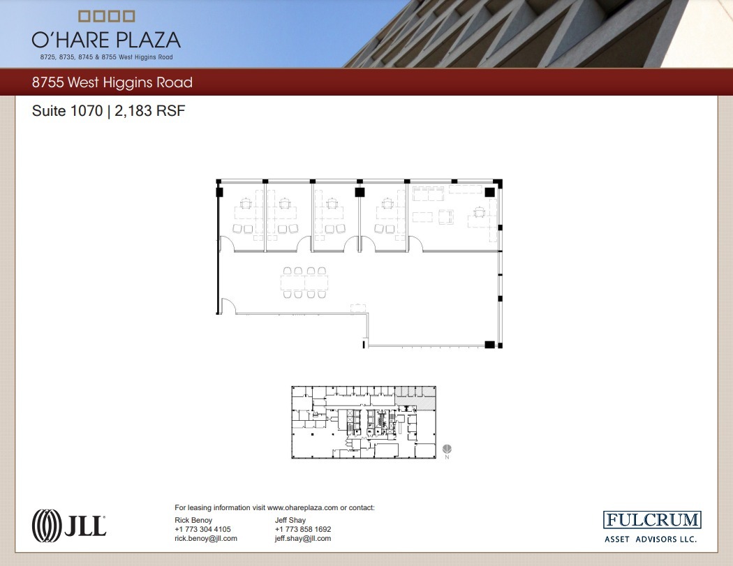 8725 W Higgins Rd, Chicago, IL for lease Floor Plan- Image 1 of 1