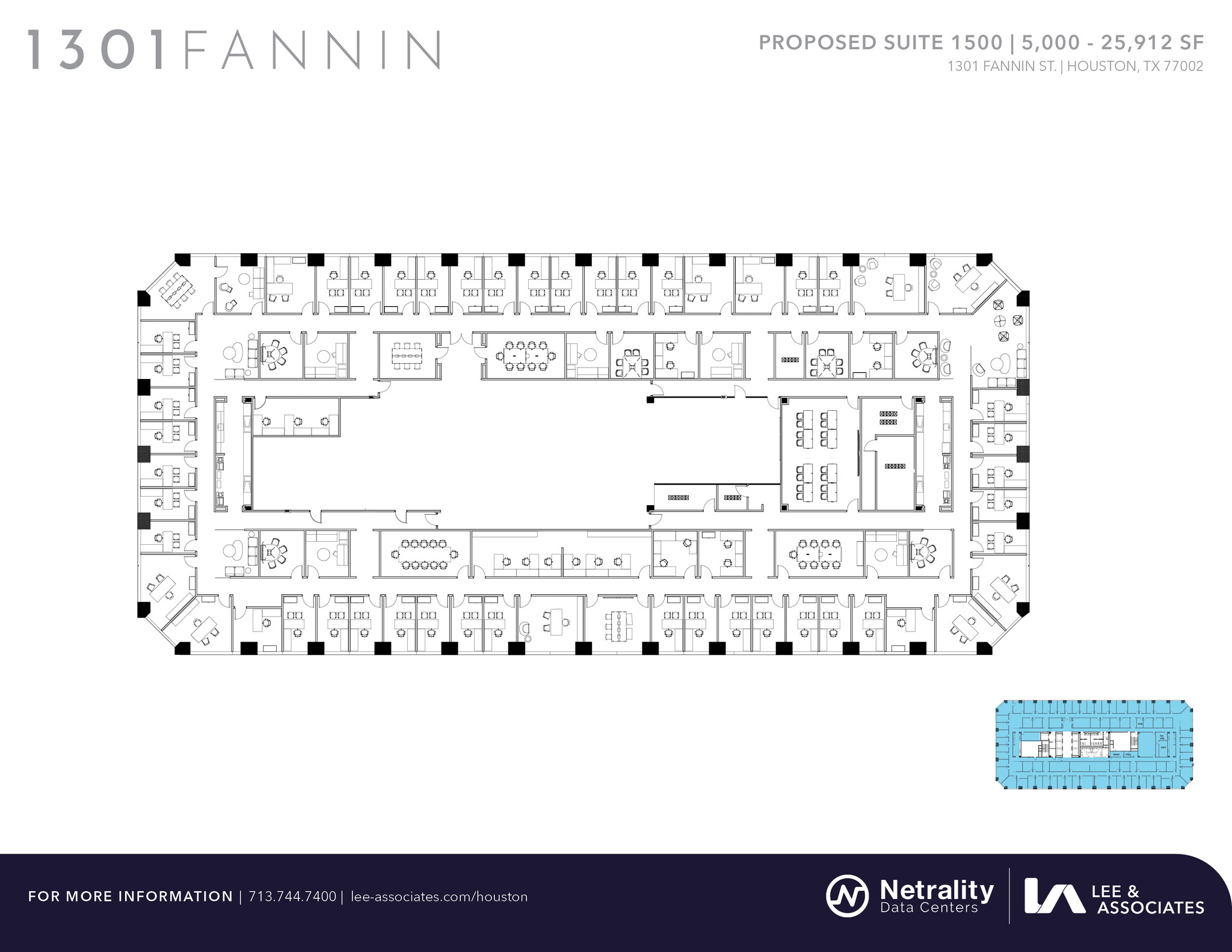 1301 Fannin St, Houston, TX for lease Floor Plan- Image 1 of 1