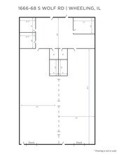 1666-1684 S Wolf Rd, Wheeling, IL for lease Floor Plan- Image 1 of 1