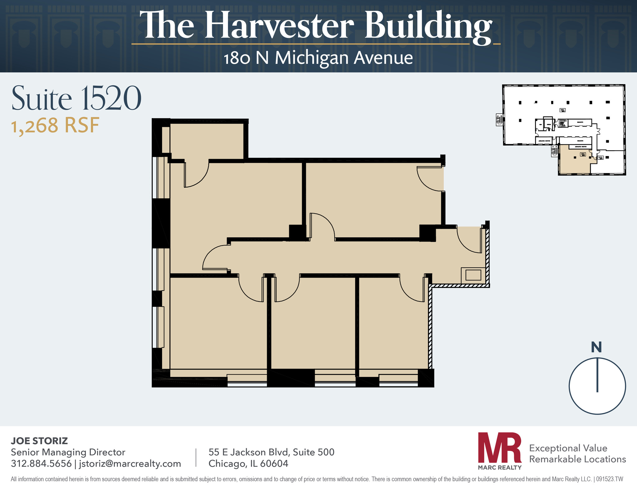 180 N Michigan Ave, Chicago, IL for lease Floor Plan- Image 1 of 8