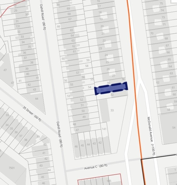 544 McDonald Ave, Brooklyn, NY for sale - Plat Map - Image 2 of 2