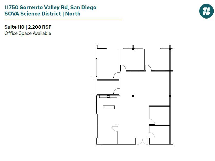 11555 Sorrento Valley Rd, San Diego, CA for lease Floor Plan- Image 1 of 1