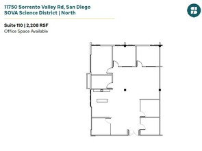 11555 Sorrento Valley Rd, San Diego, CA for lease Floor Plan- Image 1 of 1