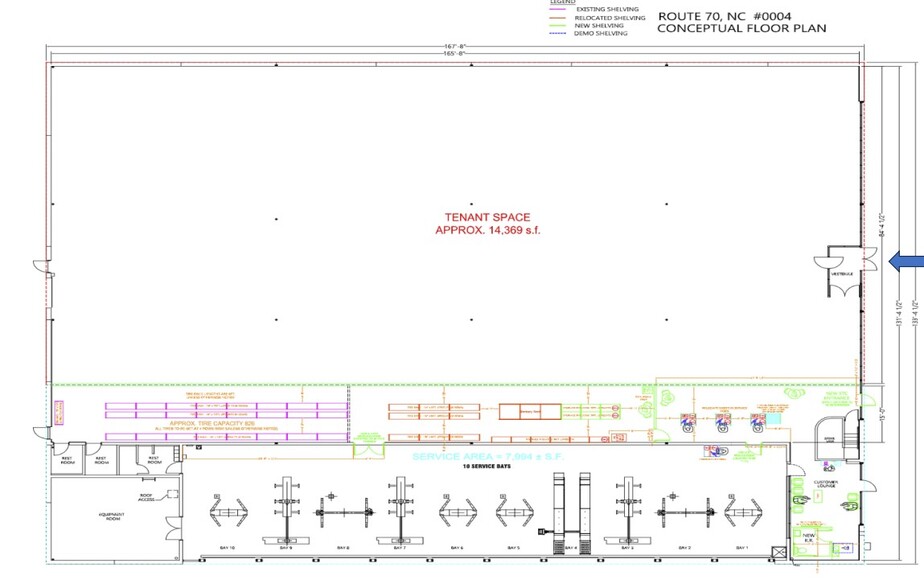 6806 Davis Cir, Raleigh, NC for lease - Floor Plan - Image 2 of 2