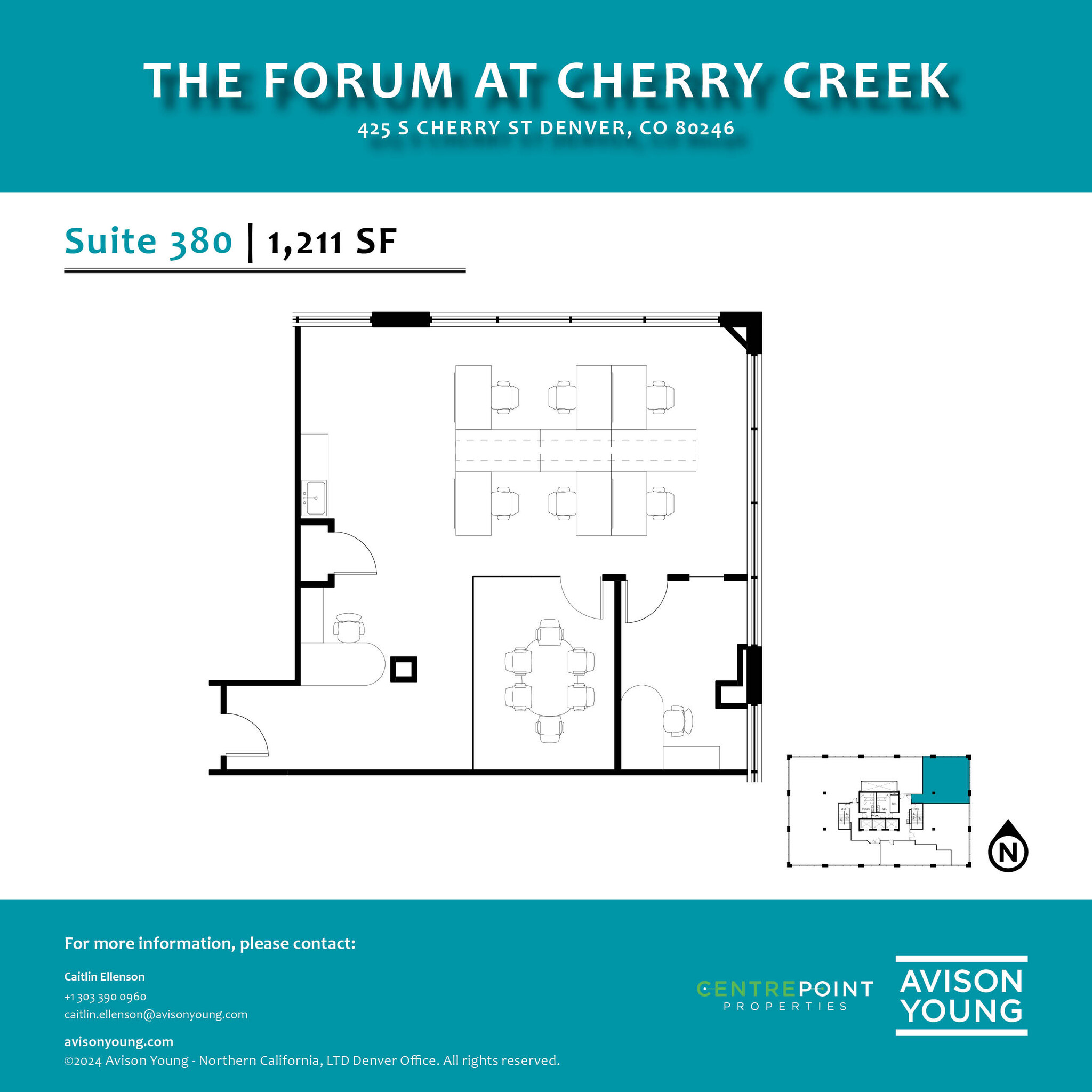 425 S Cherry St, Glendale, CO for lease Floor Plan- Image 1 of 1