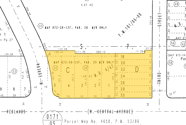 200 W Redlands Blvd, Redlands, CA for lease - Plat Map - Image 2 of 6