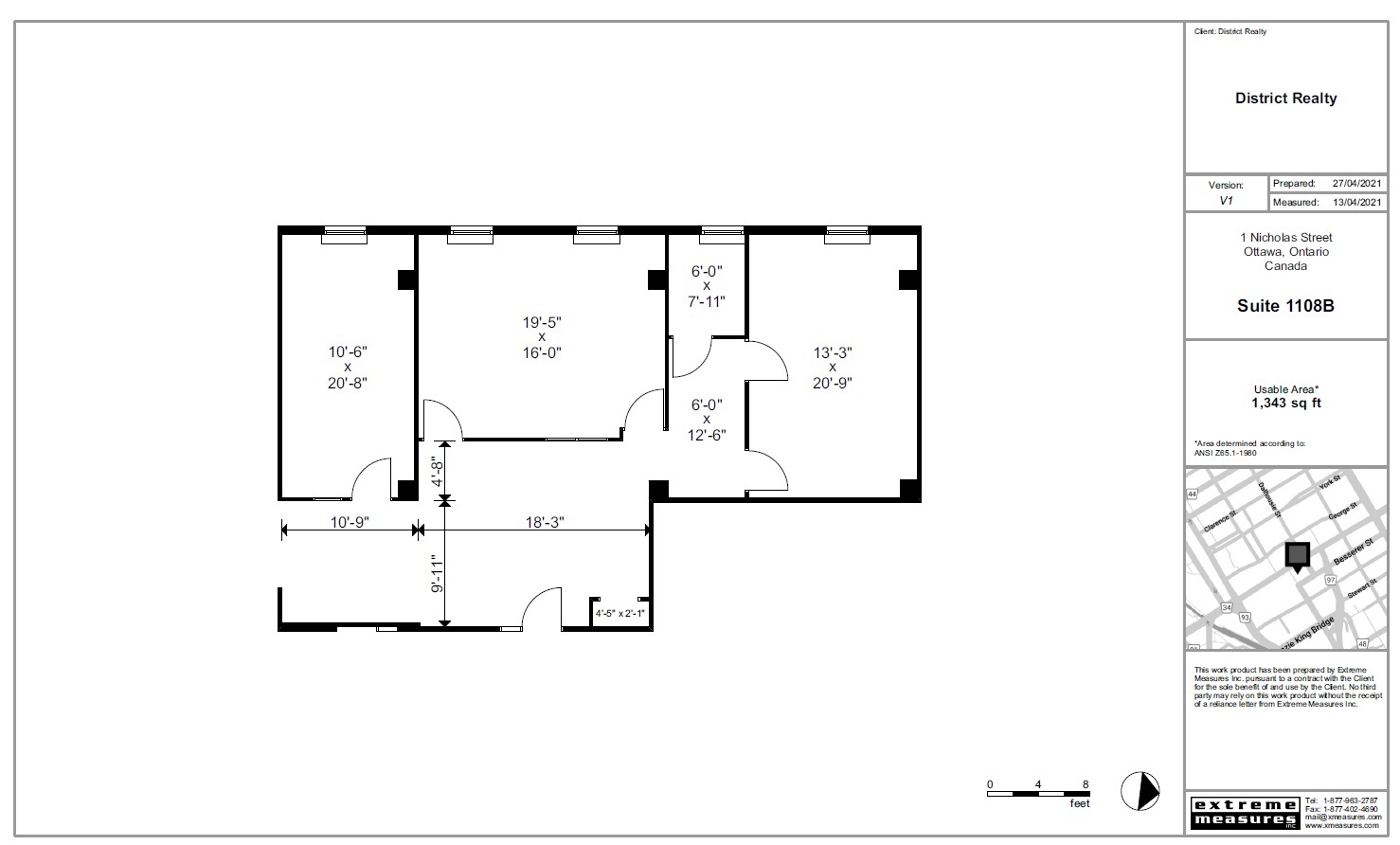 1-5 Nicholas St, Ottawa, ON for lease Floor Plan- Image 1 of 1