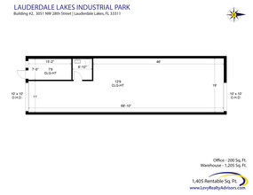 2696 NW 31st Ave, Lauderdale Lakes, FL for lease Floor Plan- Image 2 of 6