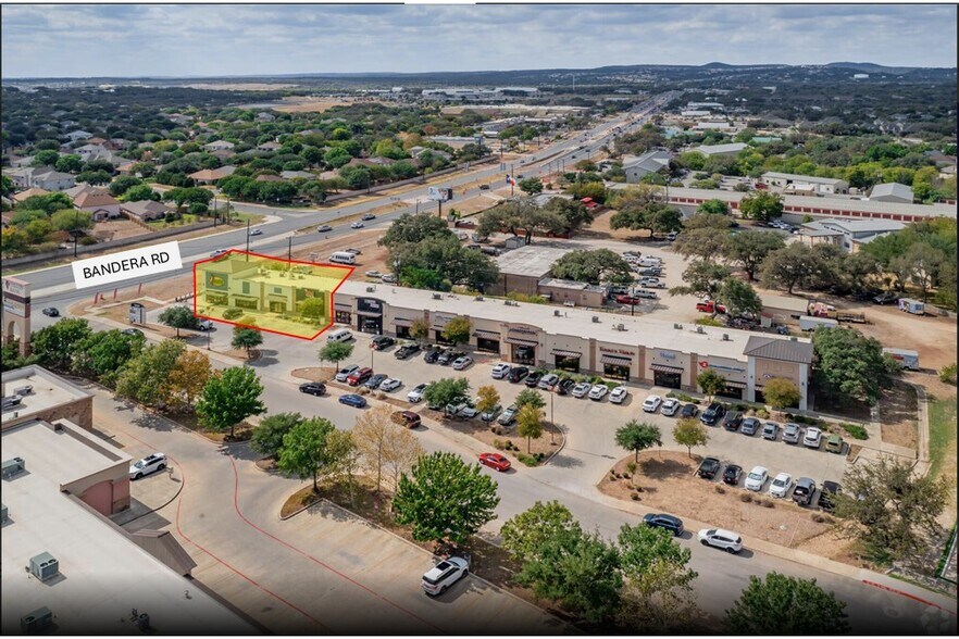 12030 Bandera Rd, Helotes, TX for lease - Aerial - Image 3 of 8