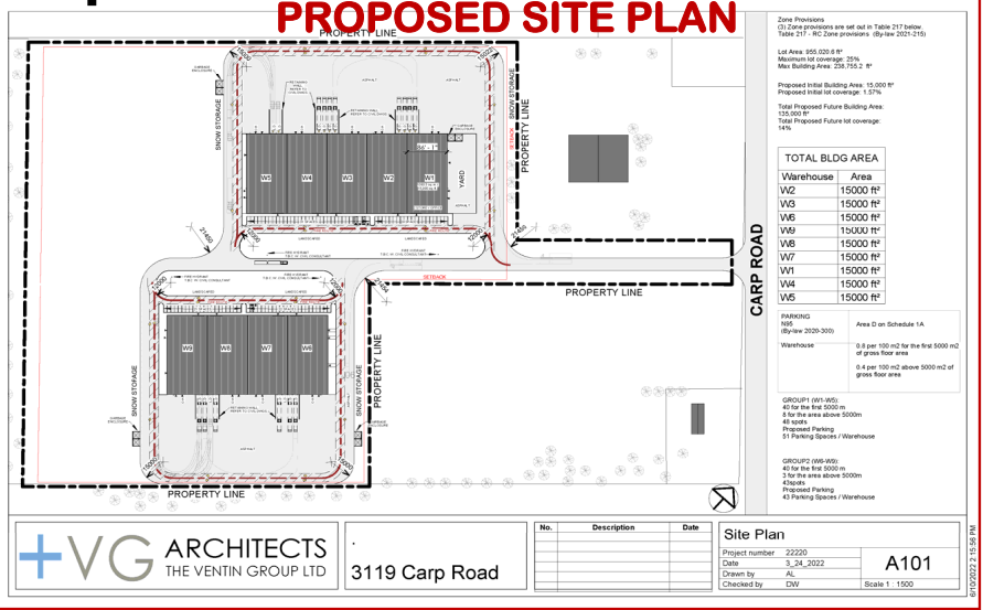 3119 Carp Rd, Ottawa, ON for lease - Site Plan - Image 1 of 2