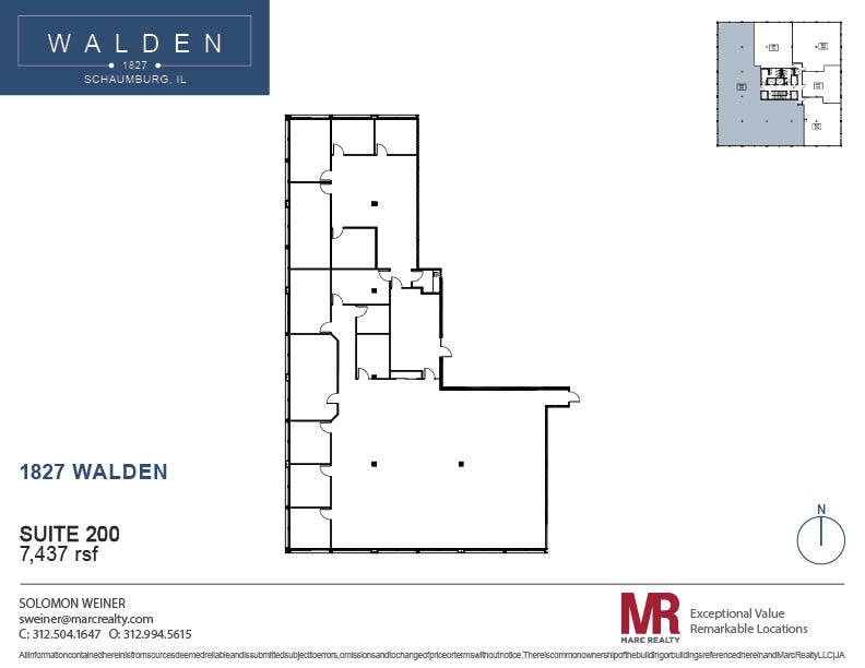 1827 Walden Office Sq, Schaumburg, IL for lease Floor Plan- Image 1 of 9