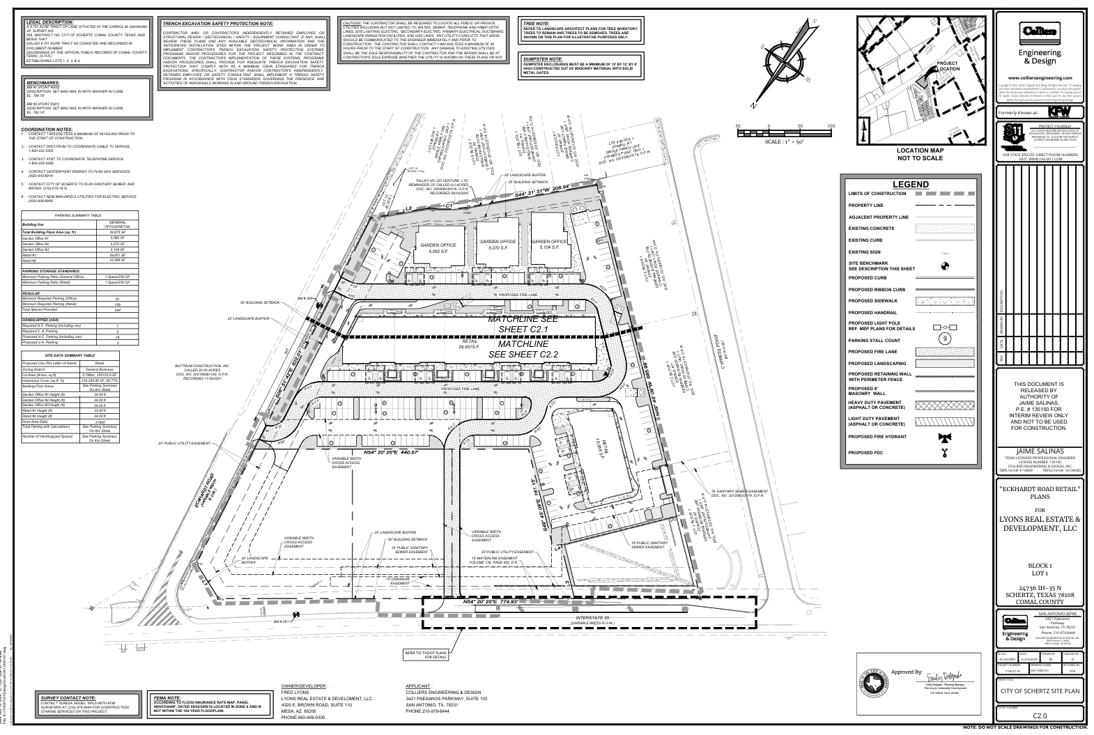 8.7 Acre Eckhardt Rd Retail Development portfolio of 4 properties for sale on LoopNet.com Site Plan- Image 1 of 19