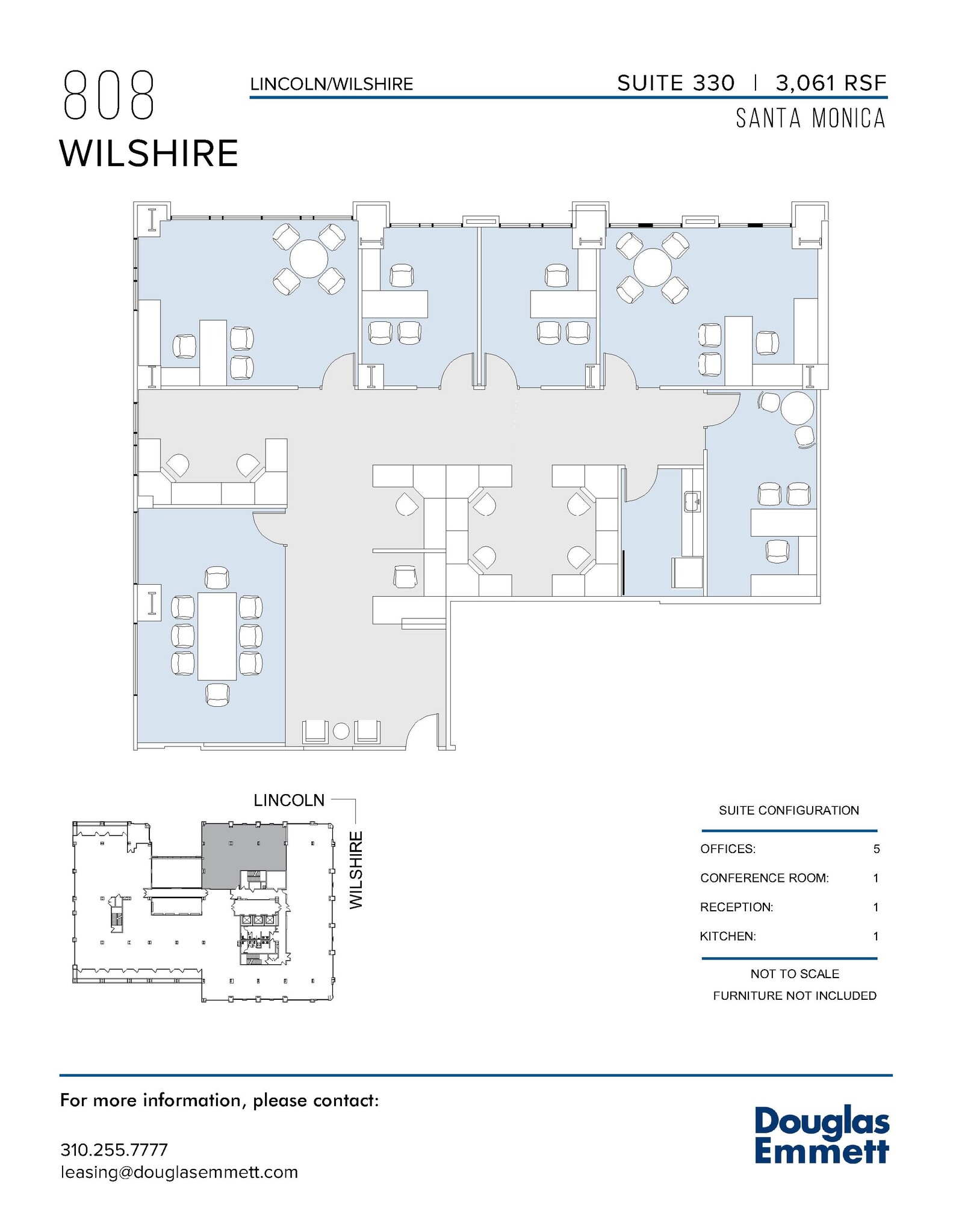 808 Wilshire Blvd, Santa Monica, CA for lease Floor Plan- Image 1 of 1