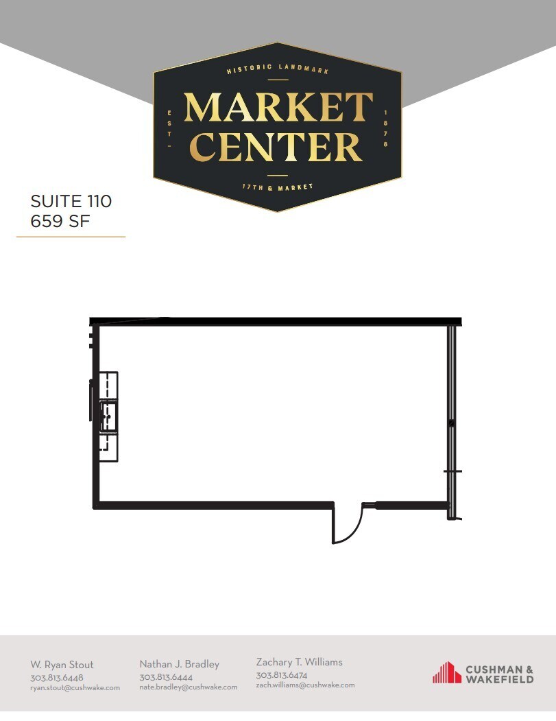 1350 17th St, Denver, CO for lease Floor Plan- Image 1 of 1