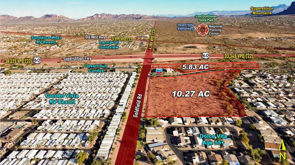 3301 S Goldfield Rd, Apache Junction, AZ for sale - Aerial - Image 1 of 1