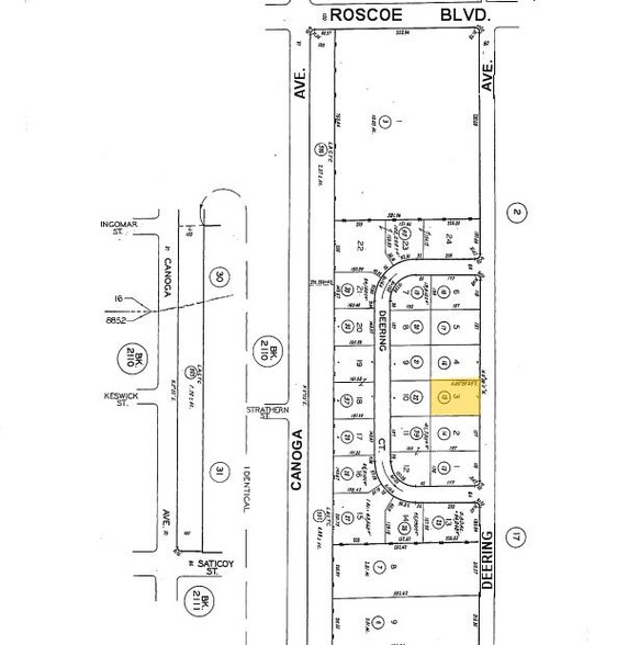 8015 Deering Ave, Canoga Park, CA for sale - Plat Map - Image 2 of 30