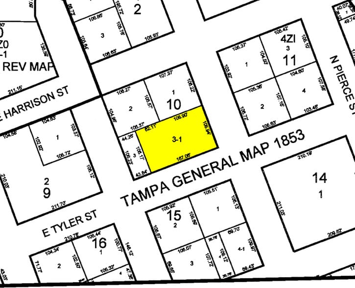 504 E Tyler St, Tampa, FL for lease - Plat Map - Image 2 of 6
