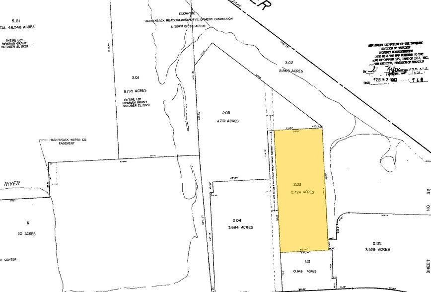 1 Harmon Plz, Secaucus, NJ for lease - Plat Map - Image 3 of 7