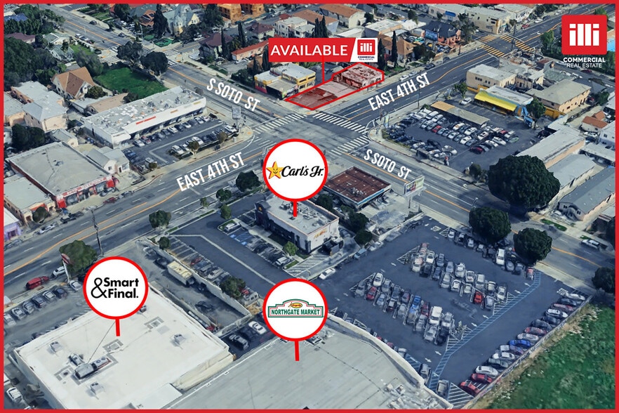 320 S Soto St, Los Angeles, CA for lease - Aerial - Image 1 of 4