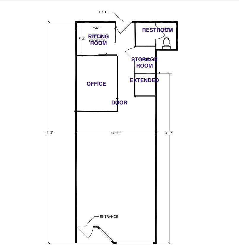 7114-7134 S Jeffery Blvd, Chicago, IL for lease Floor Plan- Image 1 of 8