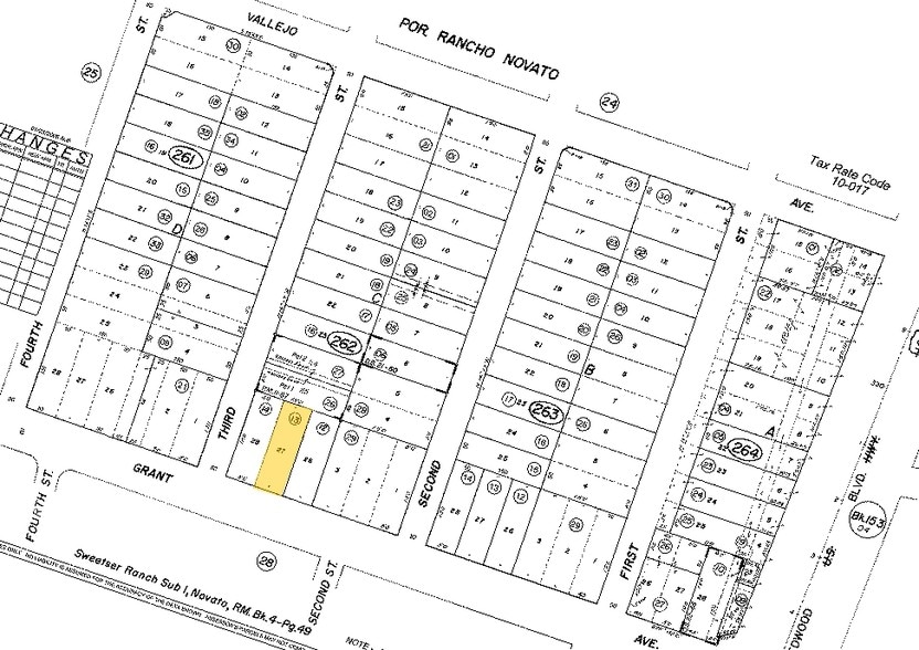 1214 Grant Ave, Novato, CA for sale - Plat Map - Image 2 of 4