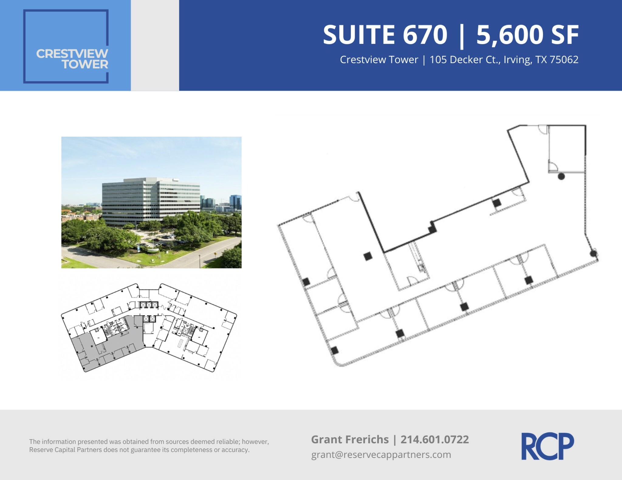 105 Decker Ct, Irving, TX for lease Floor Plan- Image 1 of 8