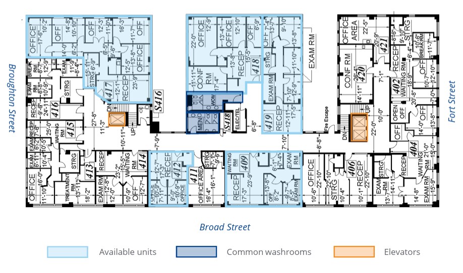 645 Fort St, Victoria, BC for lease Floor Plan- Image 1 of 1