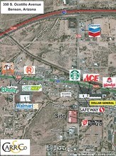 306-362 S Ocotillo Ave, Benson, AZ - AERIAL map view