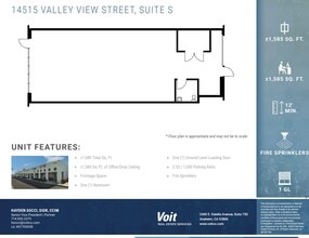 14525 Valley View Ave, Santa Fe Springs, CA for lease Floor Plan- Image 1 of 1
