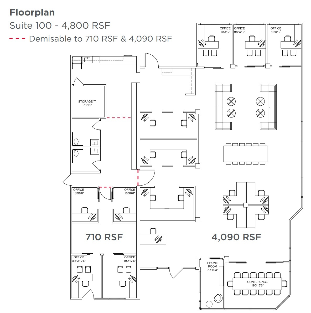 700 2nd St, Encinitas, CA for lease Floor Plan- Image 1 of 1