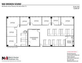900 Broken Sound Pky NW, Boca Raton, FL for lease Floor Plan- Image 2 of 11