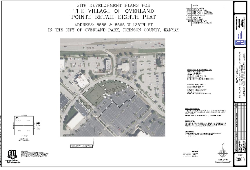 8565 135th st, Overland Park, KS for lease - Plat Map - Image 1 of 2
