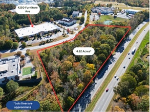 4250 Furniture Dr, Jamestown, NC - AERIAL map view - Image1