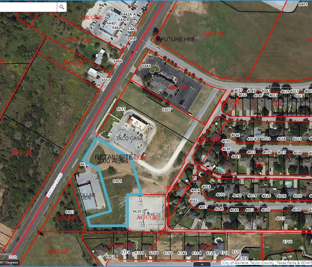 6601 Buffalo Gap, Abilene, TX for sale Aerial- Image 1 of 1