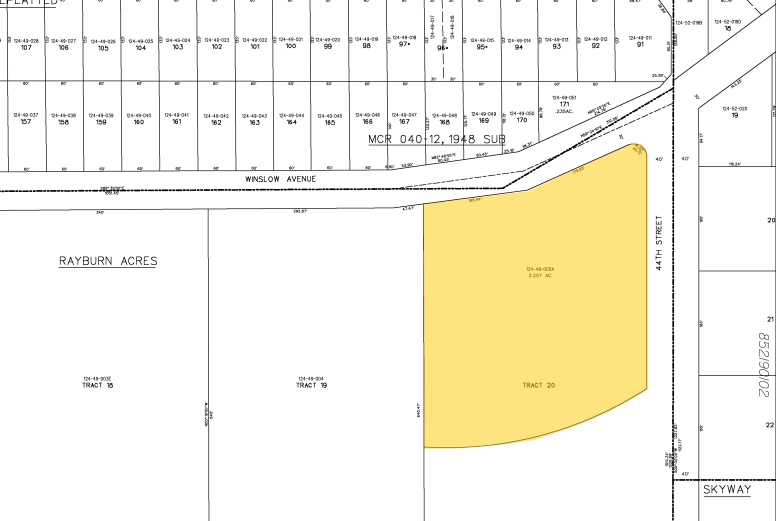 2902 S 44th St, Phoenix, AZ for lease - Plat Map - Image 2 of 8