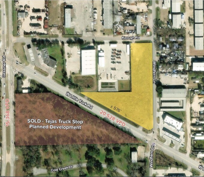 NWC of West Little York at Windfern Rd, Houston, TX 77040 Land for