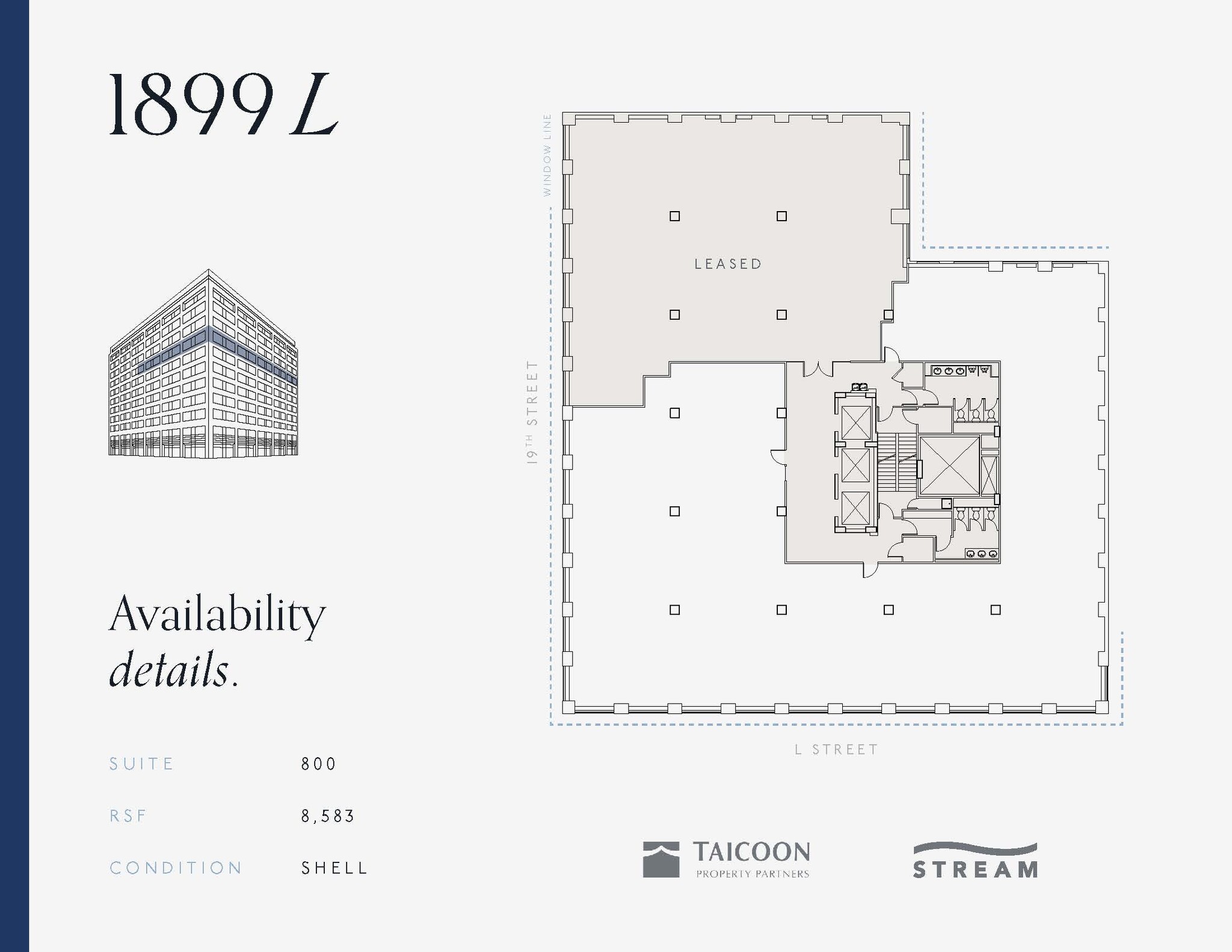 1899 L St NW, Washington, DC for lease Floor Plan- Image 1 of 1