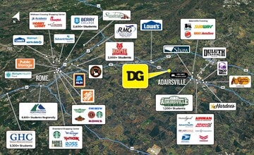 284 Old Highway 140 NW, Adairsville, GA - Aerial  map view