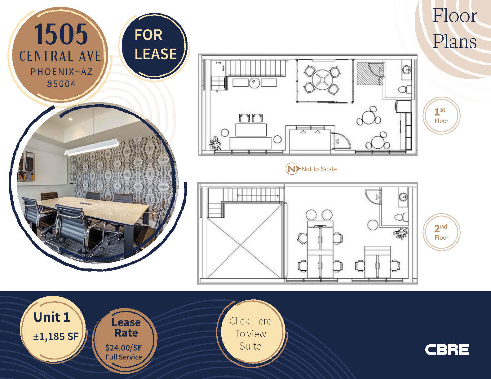 1505 N Central Ave, Phoenix, AZ for lease Floor Plan- Image 1 of 1