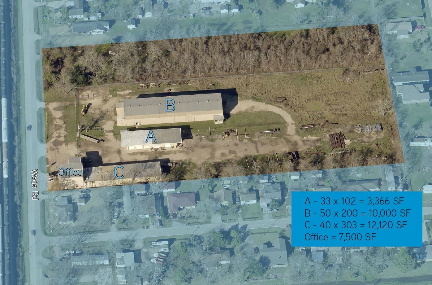 6314 Wade Rd, Baytown, TX for sale Aerial- Image 1 of 1