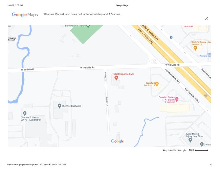 20475 W Ten Mile Rd, Southfield, MI for sale - Aerial - Image 1 of 2