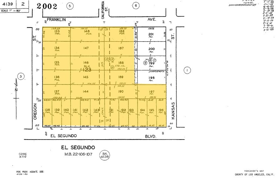 1301 El Segundo Blvd, El Segundo, CA for sale - Plat Map - Image 1 of 1