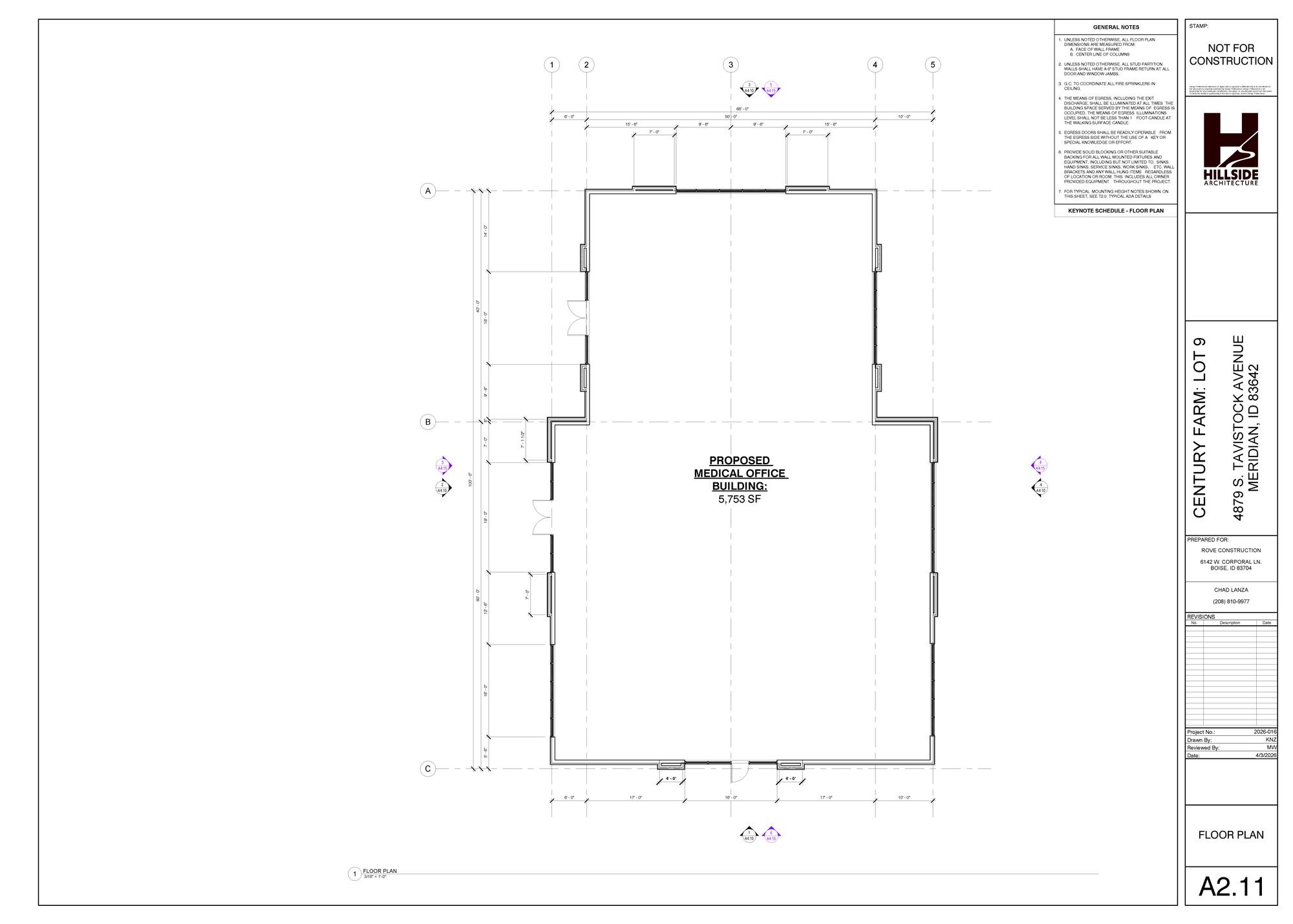 4850 & 4836 S Tavistock Ave, Meridian, ID for lease Floor Plan- Image 1 of 1